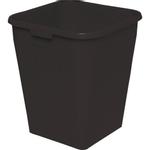 Papirkurv,  Bantex, sort, PP, 25 l, til tungt affald
