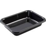 Bakke, C 2187-11, 18, 7x13, 7x3, 6cm,  620 ml, sort, CPET, 1-rums