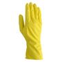 _ Latex handske, ABENA, S, gul, latex, indvendig velourisering