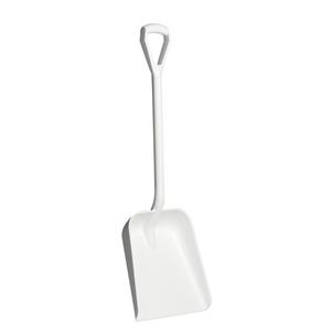 VIKAN Skovl, Vikan, 103, 5x34, 6x14cm,  hvid, PP, kort skaft, stort, dybt blad *Denne vare tages ikke retur* (169681)