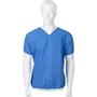 ABENA Engangsuniform, bluse, ABENA SoftComfort, S, 71x54cm, blå, SMMMS, enkeltpakket, usteril, ekstra blød, engangs
