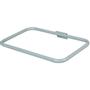 Tina Trolleys Poseholder,  Tina Trolleys Exclusive,  470x320x65mm,  grå, pulverlakeret stål, uden beslag, vandret, til 110 ltr. pose *Denne vare tages ikke retur*