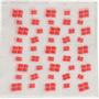 ABENA Frokostserviet, 1-lags, 1/4 fold, 33x33cm, hvid, nyfiber, med flagmotiv