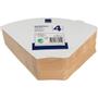 ABENA Kaffefilter, ABENA, ubleget, filterpapir, 1X4