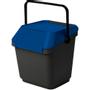 EasyMax Affaldsspand, EasyMax, grå, plast, 35 l, med blå låg, stabelbar *Denne vare tages ikke retur*