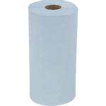 Håndklæderulle,  Kimberly-Clark Wypall L10, 1-lags, Mini, 75,9m x 24cm, Ø12,1cm, blå, genanvendt papir, med spiralhylse
