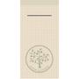 Love Nature Bestikserviet, Love Nature Jute, 1/8 fold, 40x40cm, pebble stone, airlaid *Denne vare tages ikke retur*