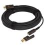 SCP HDMI Hybridkabel - 10 m LSZH Sort HDMI Fiber/ Kobber 18Gbps HDCP2.2 Detach (995AOC-10M-LSZH)