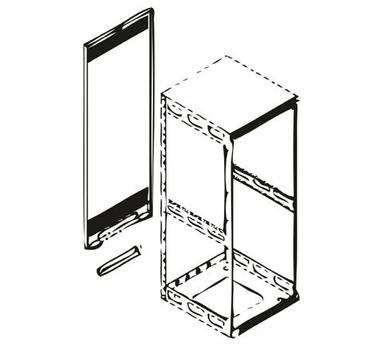 MIDDLEATLANTIC Rear Access Panel | For Slim 5, 14RU | RAP14 | Black | Non-stock Item (RAP14)
