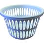 ABENA Plastkurv, 440x440x300mm, 32 l, hvid, plast, med håndtag, rund