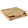 Ecobox Pizzaæske, Ecobox, 32x32x3cm, brun, pap