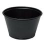ABENA Portionsbæger, ABENA Cater-Line, 4,6cm, Ø7,4cm, 113 ml, 120 ml, sort, PP, 4 oz