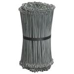 Stålsnøre,  grå, galvaniseret stål, 25cm