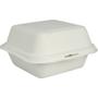 ABENA Take away boks, ABENA Gastro, 15,3x14,7x8,2cm, hvid, sukkerrør