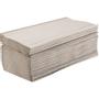 ABENA Håndklædeark, neutral, 1-lags, V-fold, 23x25cm, 11,5 cm, ubleget, genanvendt papir