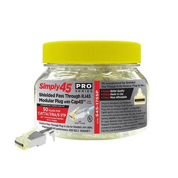 SIMPLY45 Pro 10G SEG- RJ45 RJ45 -Cap45? & BarS45?  - 40 stk (S45-1755P)