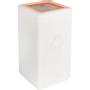 BrickBin Affaldsspand,  BrickBin, hvid, HDPE, 65 l, hvid/ orange,  med sækkeholder *Denne vare tages ikke retur*