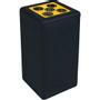 BrickBin Affaldsspand, BrickBin, sort, HDPE, 65 l, sort/gul, med sækkeholder, til opsamling af kopper *Denne vare tages ikke retur*