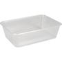 ABENA Plastbakke, 17,5x11,9x5,2cm, 650 ml, 650 ml, klar, PP, 1-rums *Denne vare tages ikke retur*