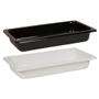ABENA Bakke, 32,4x17,6x4,8cm, 1980 ml, sort, CPET, 1-rums, standard serie, 1/3 GN