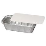 Låg, Cater-Line,  19, 5x10, 3cm,  hvid, pap/ aluminium