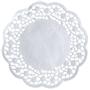 ABENA Kagepapir, Ø14cm, hvid, papir, udhugget, rund