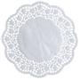 ABENA Kagepapir, Ø18cm, hvid, papir, udhugget, rund