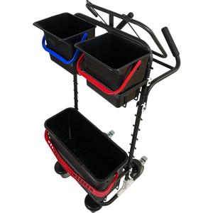 _ Rengøringsvogn,  kompakt, 490x510x1180mm,  sort, jern, til mikrofibersystem (1999904653)