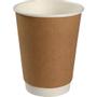_ Kaffebæger Nexterday,  ABENA Gastro, 11cm, Ø9cm, 36 cl, 40 cl, brun, kraft/PE, 12 oz, double wall