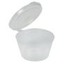 ABENA Dressingbæger, ABENA Gastro, 2,5cm, Ø5cm, 30 ml, 31 ml, klar, PP, med hængslet låg