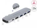 DELOCK Dockingstation für MacBook - Dual HDMI 4K/PD/Hub Diese Dockingstation von Delock kann an ein MacBook mit zwei nebeneinanderliegenden Thunderbolt 3 Ports, z. B. am MacBook Pro, angeschlossen wer