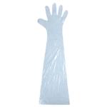 Veterinærhandske,  ABENA, One size, blå, LDPE, pudderfri