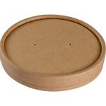 Låg, Abena Gastro, Ø9,7cm, brun, kraft/PE, til 8oz bæger