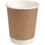 _ Kaffebæger Nexterday,  ABENA Gastro, 9cm, Ø8cm, 24 cl, 28 cl, brun, kraft/PE, 8 oz, double wall