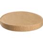 ABENA Låg til portionsbæger, Ø6,15cm, brun, pap/PE