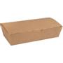 _ Takeaway boks, ABENA, 20x10x5cm, 1000 ml, brun, pap, med hængslet låg, udstandsning i låget, lille