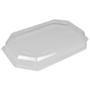 ABENA Låg, 46,5x31,5x6,3cm, Ø42,5cm, klar, RPET, til serveringsfad