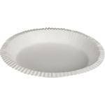 Paptallerken,  2,8cm, Ø19cm, hvid, pap, kaolin coating, dyb