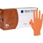 _ Undersøgelseshandske,  ABENA Classic Sensitive,  XL, orange, nitril, pudderfri