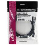 SCP USBC32-2M | DP Video Alt Mode up to 4K 60Hz | Male/Male | USB-C - USB-C | 3.2 Gen 2 | 2m | Svart (USBC32-2M)