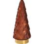 ABENA LED træ i glas, 10,5x24,5cm, bordeaux, glas, mat, med 10 LED lys *Denne vare tages ikke retur*