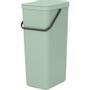 BRABANTIA Affaldsspand,  Brabantia Sort & Go, jade grøn, plast, 40 l, ekskl. vægbeslag *Denne vare tages ikke retur*