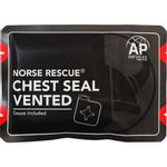 Chest seal, Norse Rescue, 15x15cm, til brystkasse,  ventileret *Denne vare tages ikke retur*