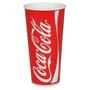 COCA-COLA Papbæger, Coca-Cola,  17cm, Ø9cm, 50 cl, 60 cl, rød, pap/PE, 22 oz
