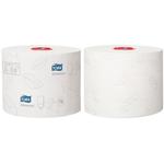 Toiletpapir,  Tork T6 Advanced, 2-lags, 100m x 9,9cm, Ø13,1cm, hvid, blandingsfibre