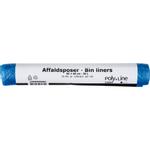 Affaldspose,  30 l, blå, MDPE/ virgin,  50x60cm