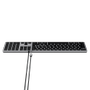 SATECHI Slim W3 Tastatur Designet for Mac & iOS, nordisk layout, USB-C, baklyste taster (ST-UCSW3M-ND)