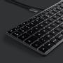 SATECHI Slim W1 Tastatur Designet for Mac & iOS, nordisk layout, USB-C, baklyste taster (ST-UCSW1M-ND)