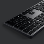 SATECHI Slim W3 Tastatur Designet for Mac & iOS, nordisk layout, USB-C, baklyste taster (ST-UCSW3M-ND)