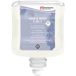 Hår og bodyshampoo,  SCJ Professional,  1000 ml, 3in1 hair & body, uden farve, med parfume